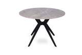 Tafel 'Apollo' 110 cm Rond Glanzend Steen Italian Grijs