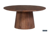 Salontafel 'Miguel' 80 cm Rond Mango hout Lichtbruin