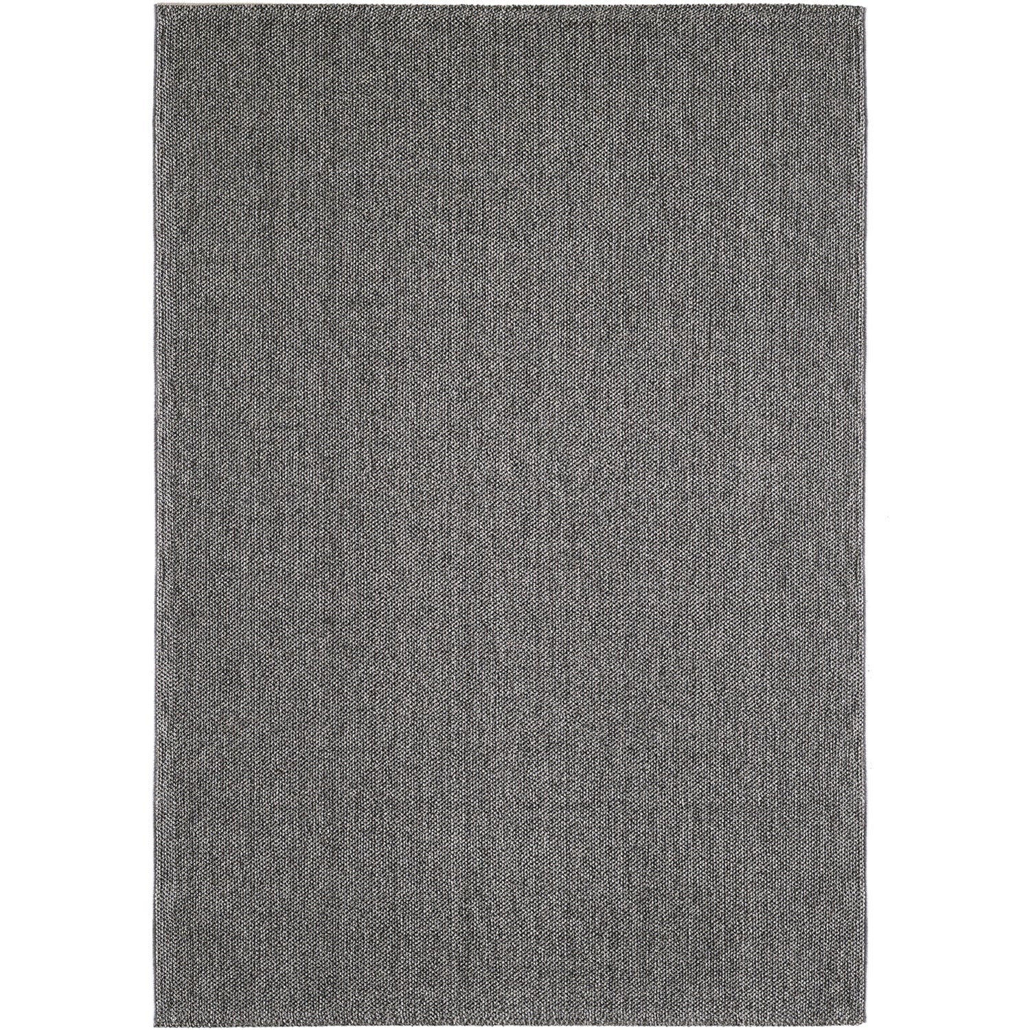 Loom 4300 Gray/Grijs Laagpolig Duurzaam Geweven Vloerkleed Effen Binnen/Buiten Tapijt