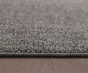 Loom 4300 Gray/Grijs Laagpolig Duurzaam Geweven Vloerkleed Effen Binnen/Buiten Tapijt