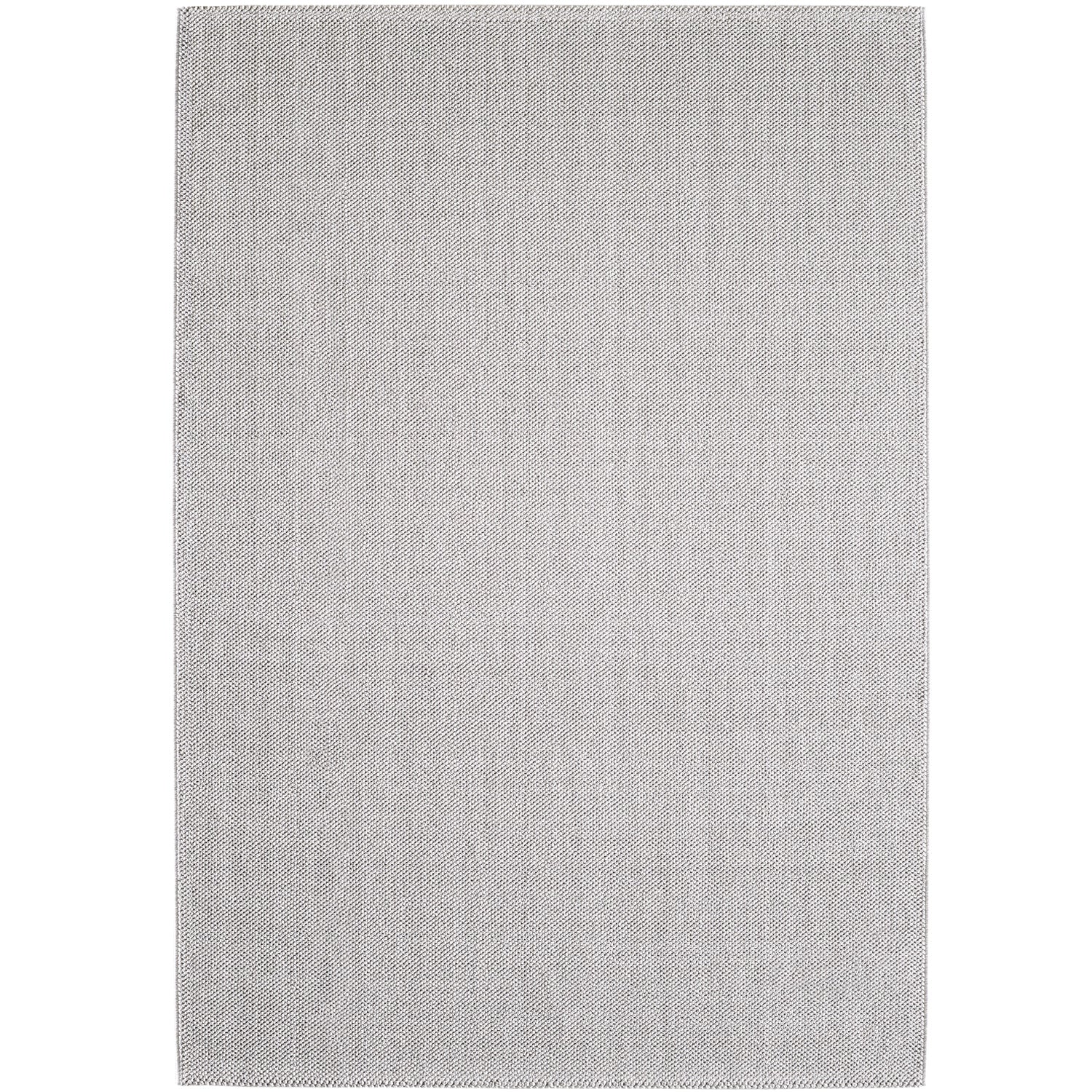 Loom 4300 Silver/ Zilver Laagpolig Duurzaam Geweven Vloerkleed Effen Binnen/Buiten Tapijt