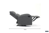 Relax 'France' manueel verstelbaar PU Zwart