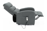 Electrische relax met lift 'Bruges' Stof Donkergrijs