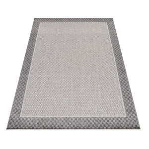 Moonay Belano Buiten Vloerkleed Creme/Cream – Waterbestendig Tuinkleed – Weerbestendig Buitenkleed – UV-bestendig – Balkonkleed – Terras Tapijt – 7mm Laagpolig – Onderhoudsvriendelijk