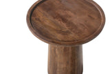 Salontafel 'Jules' 45x50 cm Rond Mango hout Lichtbruin