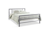 Bed 'Sandro' 140x200 met lattenbodem Grijs