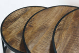 Salontafel 'Lennox' 3-delig Mango hout