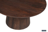 Salontafel 'Miguel' 80 cm Rond Mango hout Donkerbruin