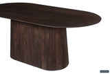 Tafel 'Miguel' 200 cm Ovaal Mango hout Donkerbruin