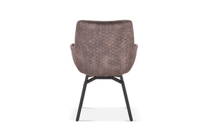 Stoel 'Modest' Draaibaar Fluweel Taupe