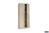 Opbergkast 'Ray' 2 deuren en 4 legplanken Sonoma