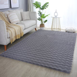 Ambiance Fluffy Soft 5110 Grey/Grijs 3D Vloerkleed Hoogpolig Effen Kleur