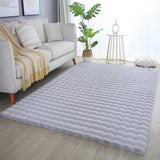 Ambiance Fluffy Soft 5110 Silver/Zilver 3D Vloerkleed Hoogpolig Effen Kleur