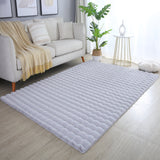 Ambiance Fluffy Soft 5110 Silver/Zilver 3D Vloerkleed Hoogpolig Effen Kleur