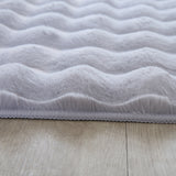 Ambiance Fluffy Soft 5110 Silver/Zilver 3D Vloerkleed Hoogpolig Effen Kleur