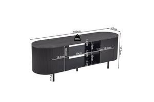 TV meubel 'Lagos' 160 cm Decor Donkerbruin