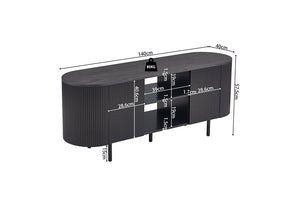 TV meubel 'Lagos' 140 cm Decor Donkerbruin