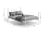 Bed 'Sacha' 140x200 met lattenbodem Wit