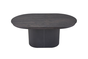 Uitschuifbare tafel 'Lagos' 180-220 cm Ovaal Decor Donkerbruin