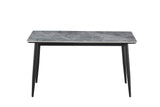 Tafel 'Kenzo' 140 cm Rechthoekig Steen Grijs