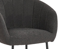 Stoel 'Sevilla' Bouclé Grijs