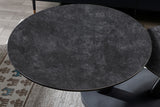Salontafel 'Sapporo' Rond Draaibaar Steen Donkergrijs