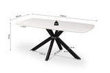 Tafel 'Apollo' 180 cm Deens Ovaal Steen Wit