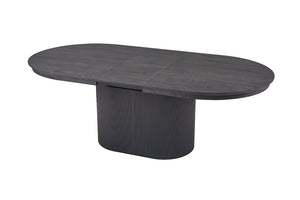 Uitschuifbare tafel 'Lagos' 180-220 cm Ovaal Decor Donkerbruin