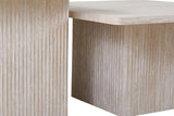 Set van 2 Salontafels 'Bobby' Decor travertin Beige