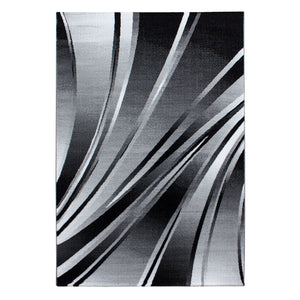 Parma Black/Zwart Vloerkleed Laagpolig Tapijt