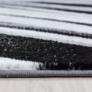 Parma Black/Zwart Vloerkleed Laagpolig Tapijt