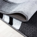 Parma Black/Zwart Vloerkleed Laagpolig Tapijt