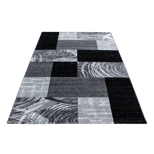Parma Black/Zwart Vloerkleed Laagpolig Tapijt