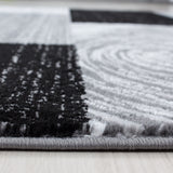 Parma Black/Zwart Vloerkleed Laagpolig Tapijt