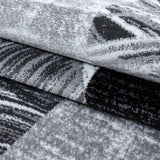 Parma Black/Zwart Vloerkleed Laagpolig Tapijt