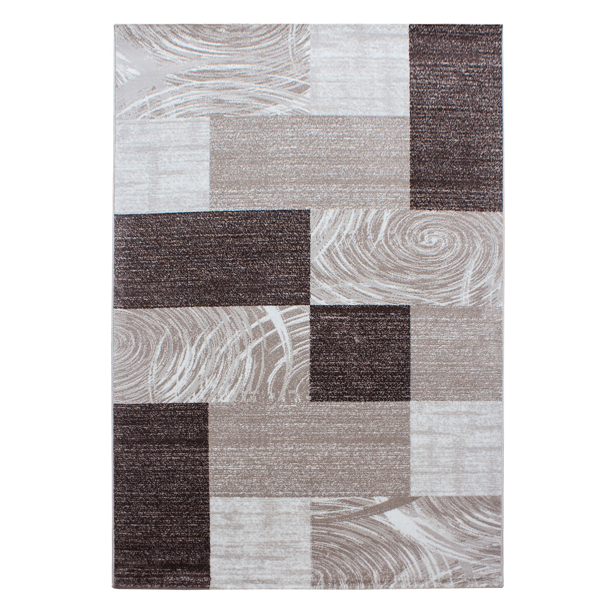 Parma Brown/Bruin Vloerkleed Laagpolig Tapijt