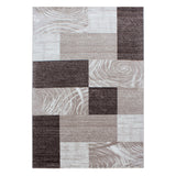 Parma Brown/Bruin Vloerkleed Laagpolig Tapijt