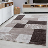 Parma Brown/Bruin Vloerkleed Laagpolig Tapijt