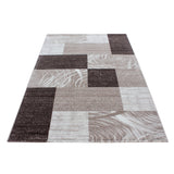 Parma Brown/Bruin Vloerkleed Laagpolig Tapijt