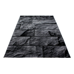 Parma Black/Zwart Vloerkleed Laagpolig Tapijt