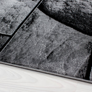 Parma Black/Zwart Vloerkleed Laagpolig Tapijt
