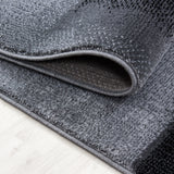 Parma Black/Zwart Vloerkleed Laagpolig Tapijt