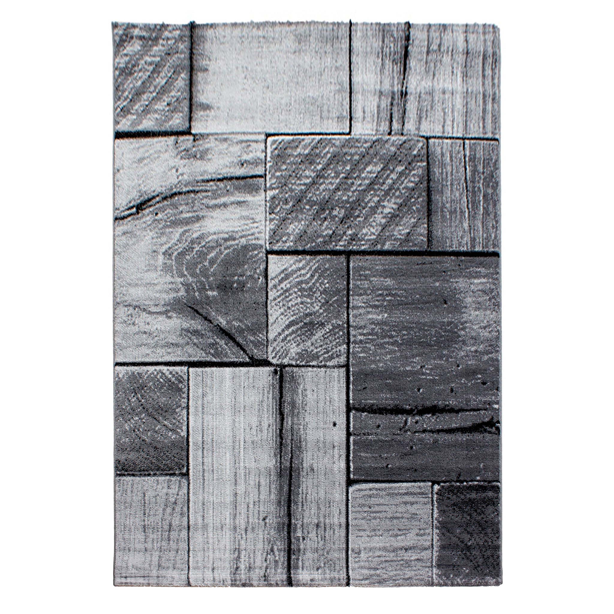 Parma Black/Zwart Vloerkleed Laagpolig Tapijt