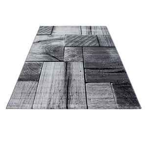 Parma Black/Zwart Vloerkleed Laagpolig Tapijt