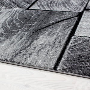 Parma Black/Zwart Vloerkleed Laagpolig Tapijt
