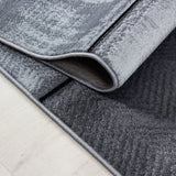 Parma Black/Zwart Vloerkleed Laagpolig Tapijt