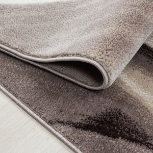 Parma Brown/Bruin Vloerkleed Laagpolig Tapijt
