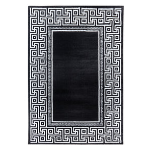 Parma Black/Zwart Vloerkleed Laagpolig Tapijt
