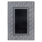 Parma Black/Zwart Vloerkleed Laagpolig Tapijt