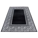 Parma Black/Zwart Vloerkleed Laagpolig Tapijt
